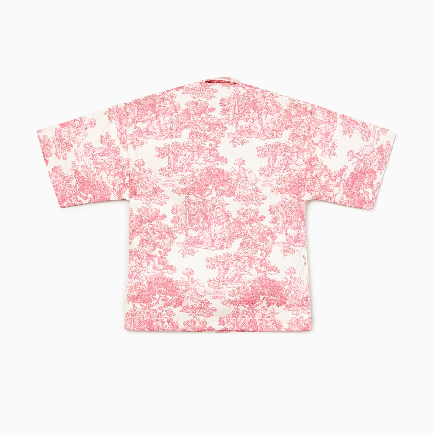 Toile de Jouy Shirt in Red-Kids Shirt