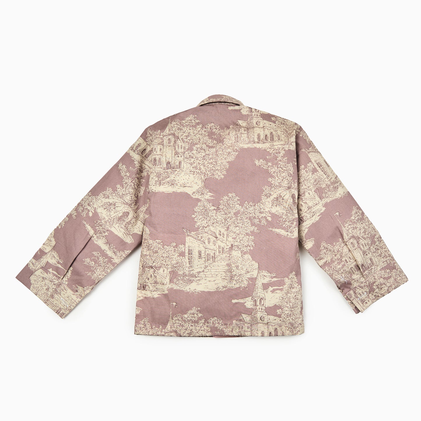 French Castle Toile de Jouy Shirt in Dusky Pink-Kids Shirt