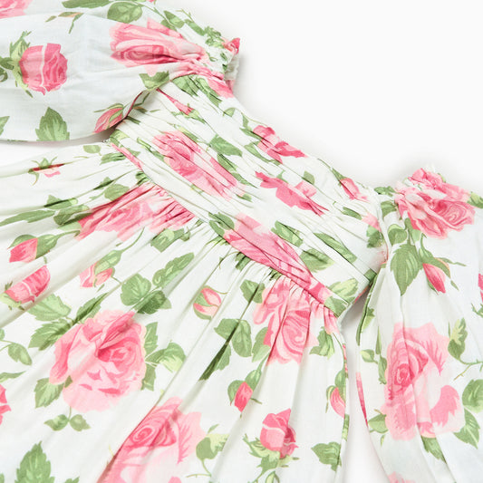 Cottagecore Rose Kids Dress