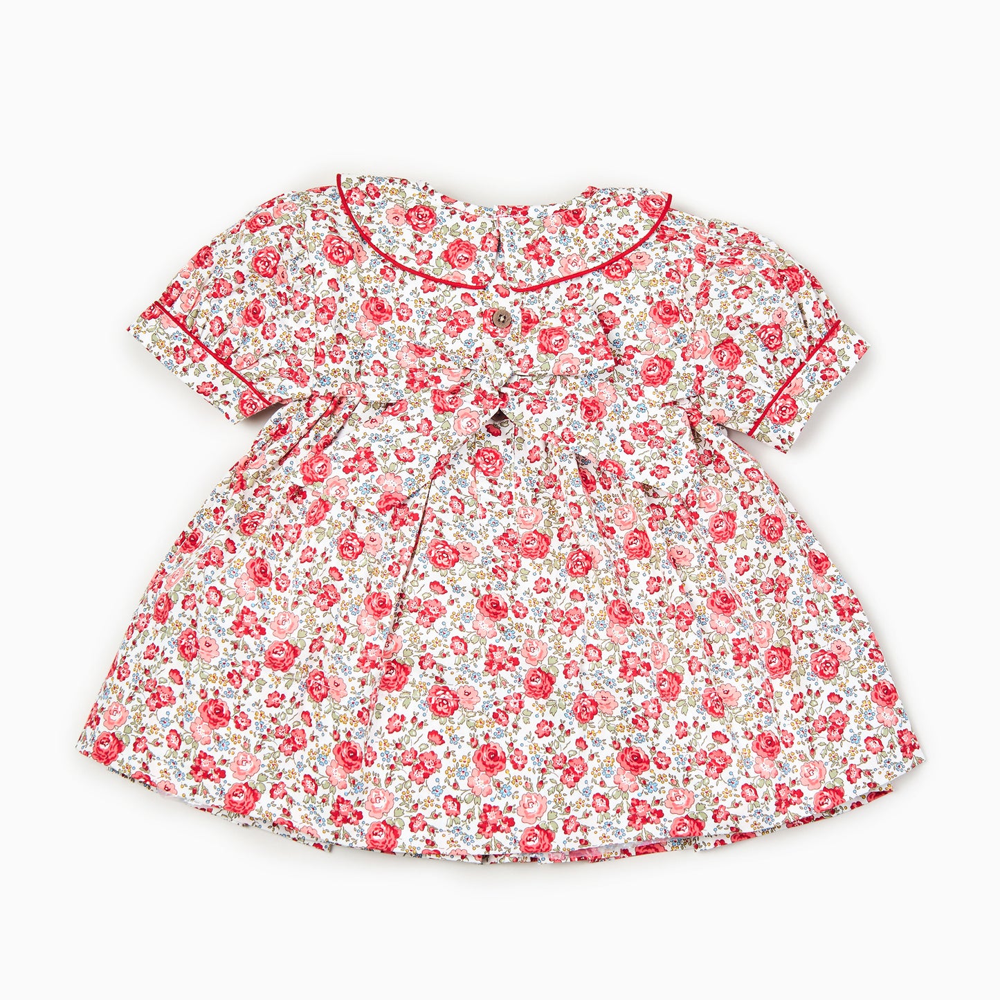 Red Floral Kids Dress