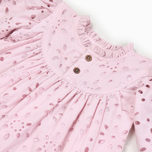 Hakoba Kids Dress in Blush