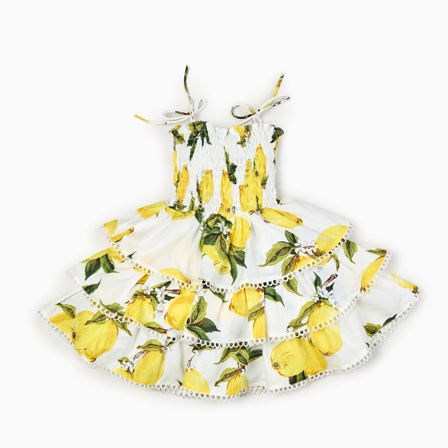 Italian Lemon Print-Sorrento Dress