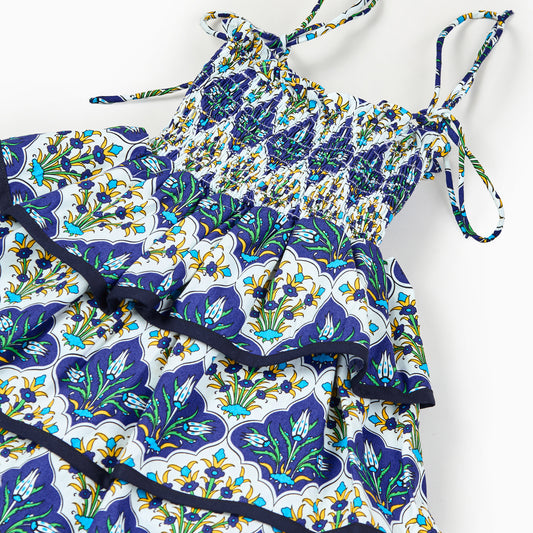 Majolica Dress in blue