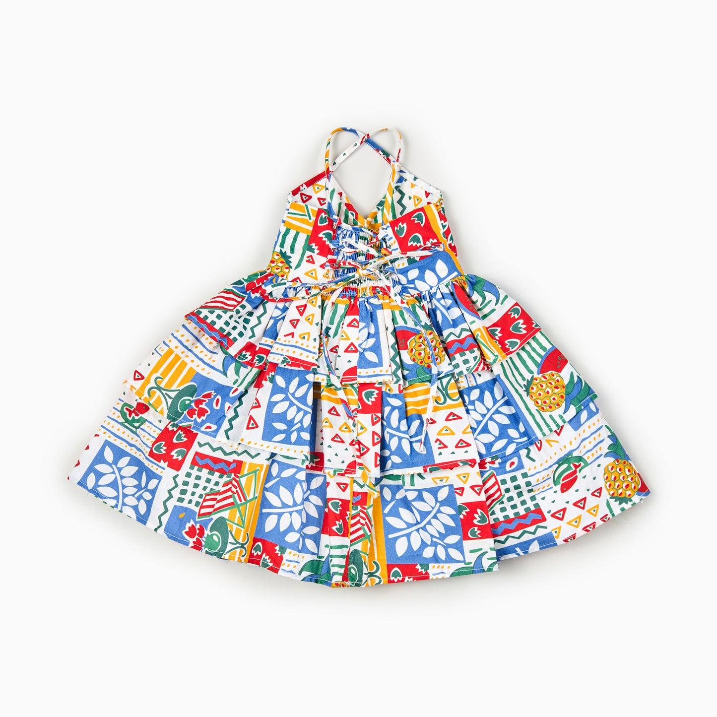 Italian Tile Print-Palermo Picnic Dress