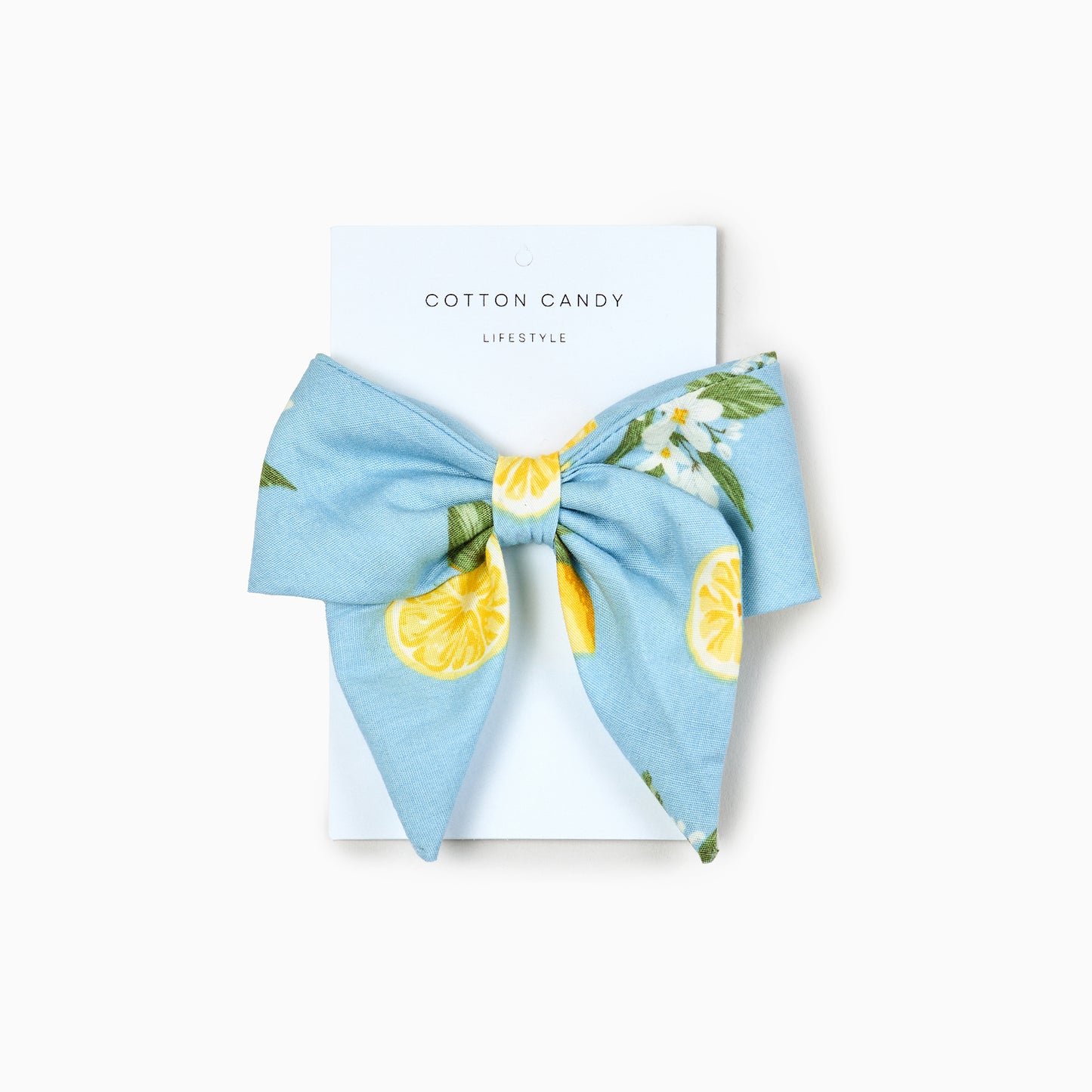 Sailor Bow Clip - Limone Blue