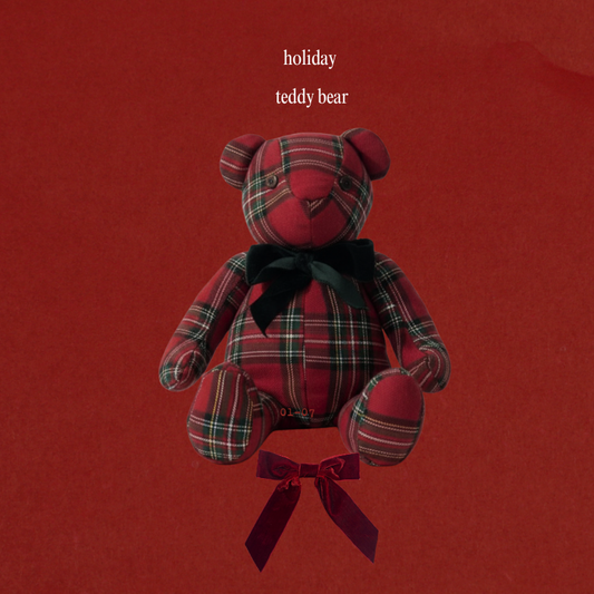 tartan teddy bear