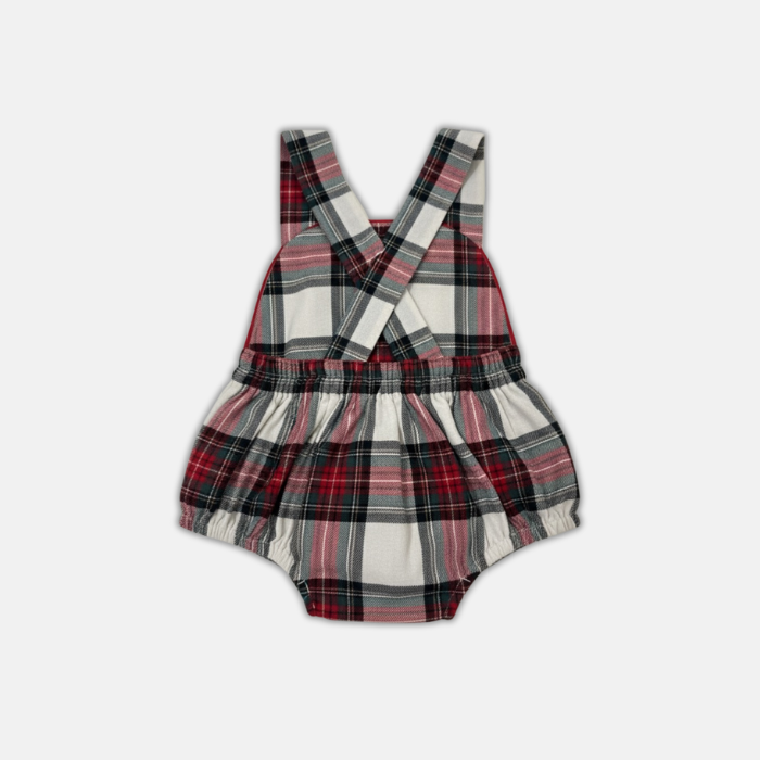 Ivory Plaid Onesie