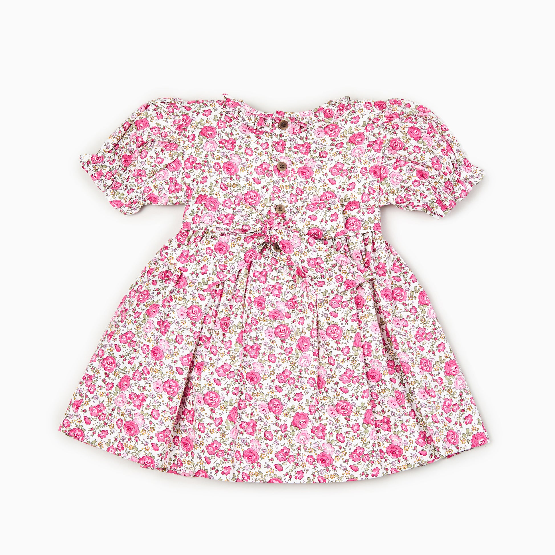 Pink Roses Hand Smocked Dress for Girls | Floral Cotton Dress | Cotton Candy Lifestyle COTTON CANDY LIFESTYLE Pink Roses Hand Smocked Dress for Girls | Floral Cotton Dress | Cotton Candy Lifestyle COTTON CANDY LIFESTYLE