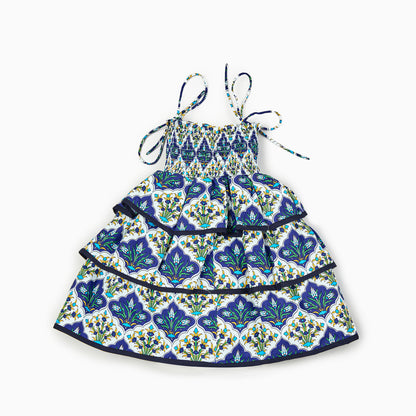 Majolica Dress in blue