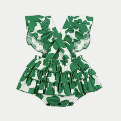 Clover Romper in Green