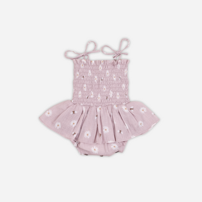 Daisy Shirred Muslin Romper