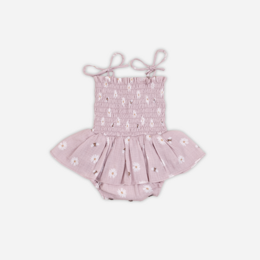 Daisy Shirred Muslin Romper