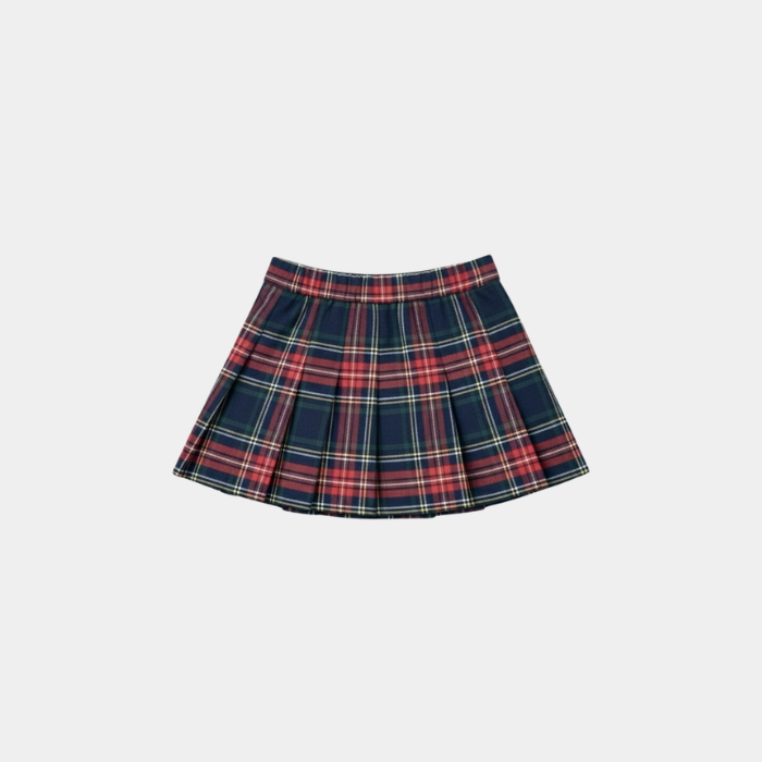 Plaid skirt on a white background
