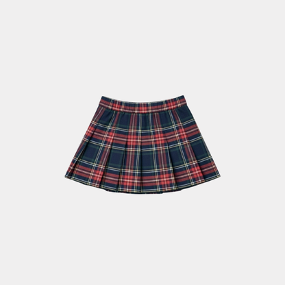 Plaid skirt on a white background