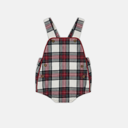 Ivory Plaid Onesie