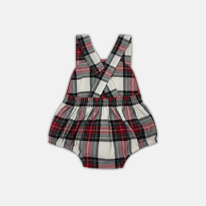 Ivory Plaid Onesie