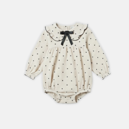 Polka Muslin Romper