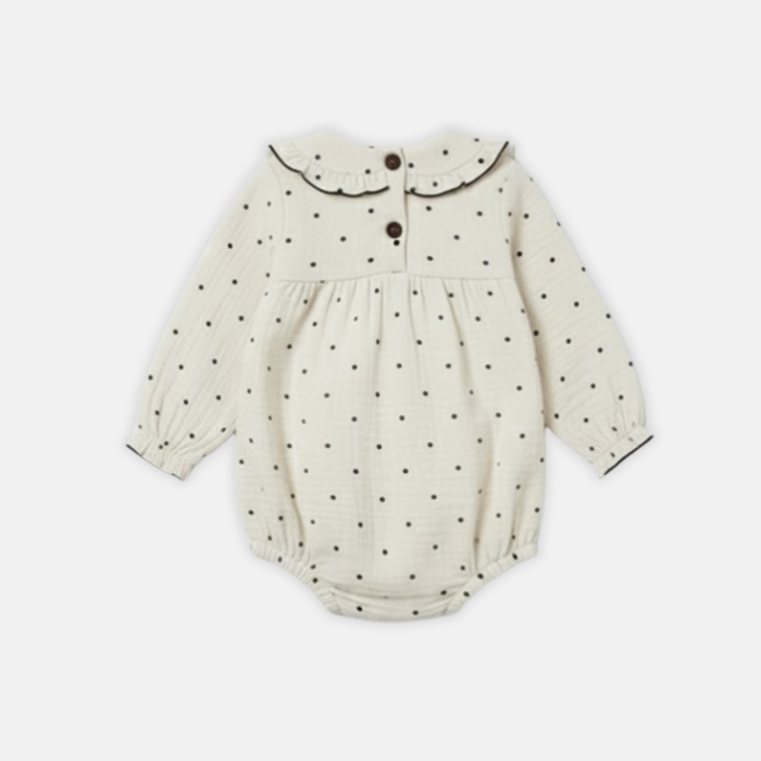 Polka Muslin Romper