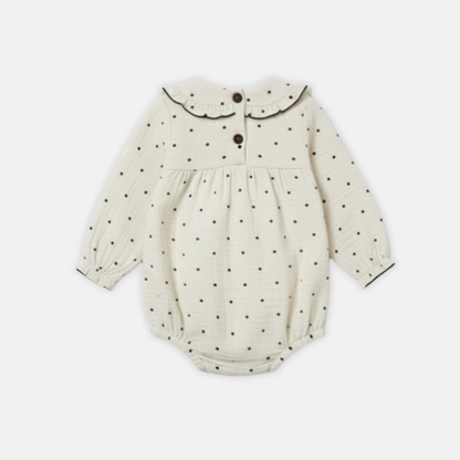 Polka Muslin Romper