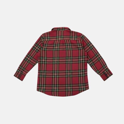Classic Red Tartan Shirt (Custom Monogram)