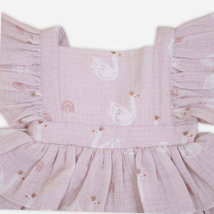 Swan Muslin Romper