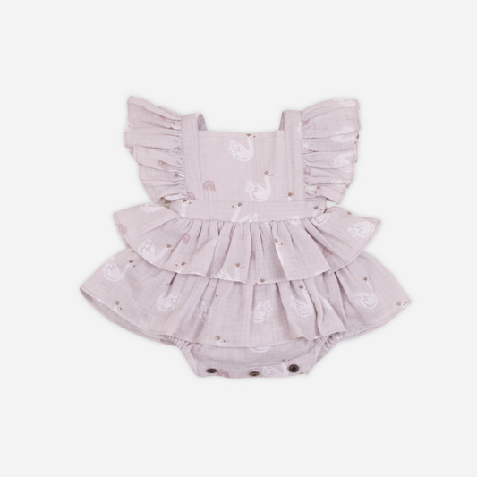 Swan Muslin Romper