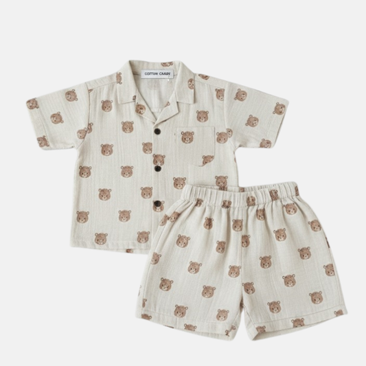 Teddy Muslin Co-ord Set
